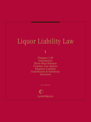 cover image of Liquor Liability Law